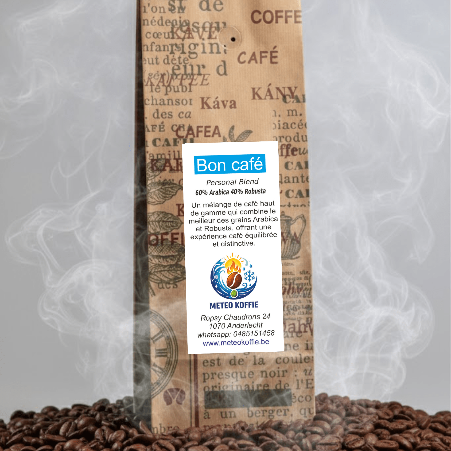 Bon Café - Blend Maison - Meteo Koffie – Torréfacteur de café mobile Quai de L'industrie 168 1070 Anderlecht