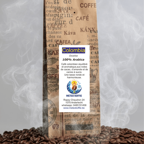 Café de Colombie 100% Arabica - Meteo Koffie – Torréfacteur de café mobile Quai de L'industrie 168 1070 Anderlecht